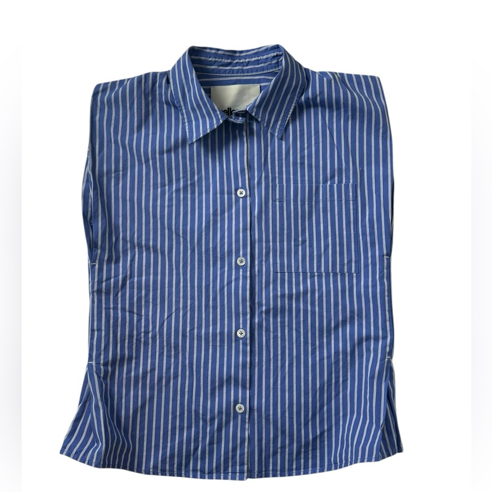 Bellerose Cotton Structured Button Up Sleeve Blou… - image 1